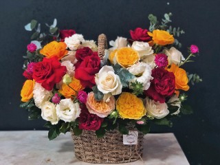 Tan Uyen Congratulation Flower Basket 12