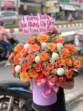Thu Dau Mot Congratulation Flower Basket 02