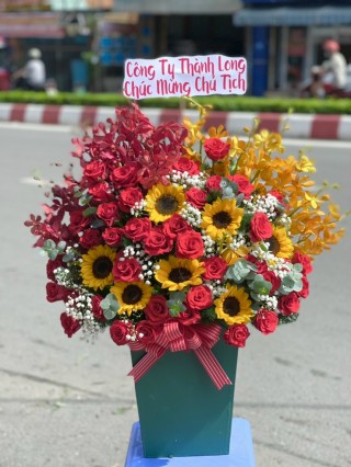 Thu Dau Mot Congratulation Flower Basket 08
