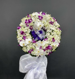 Bau Bang condolence flower shelf 02